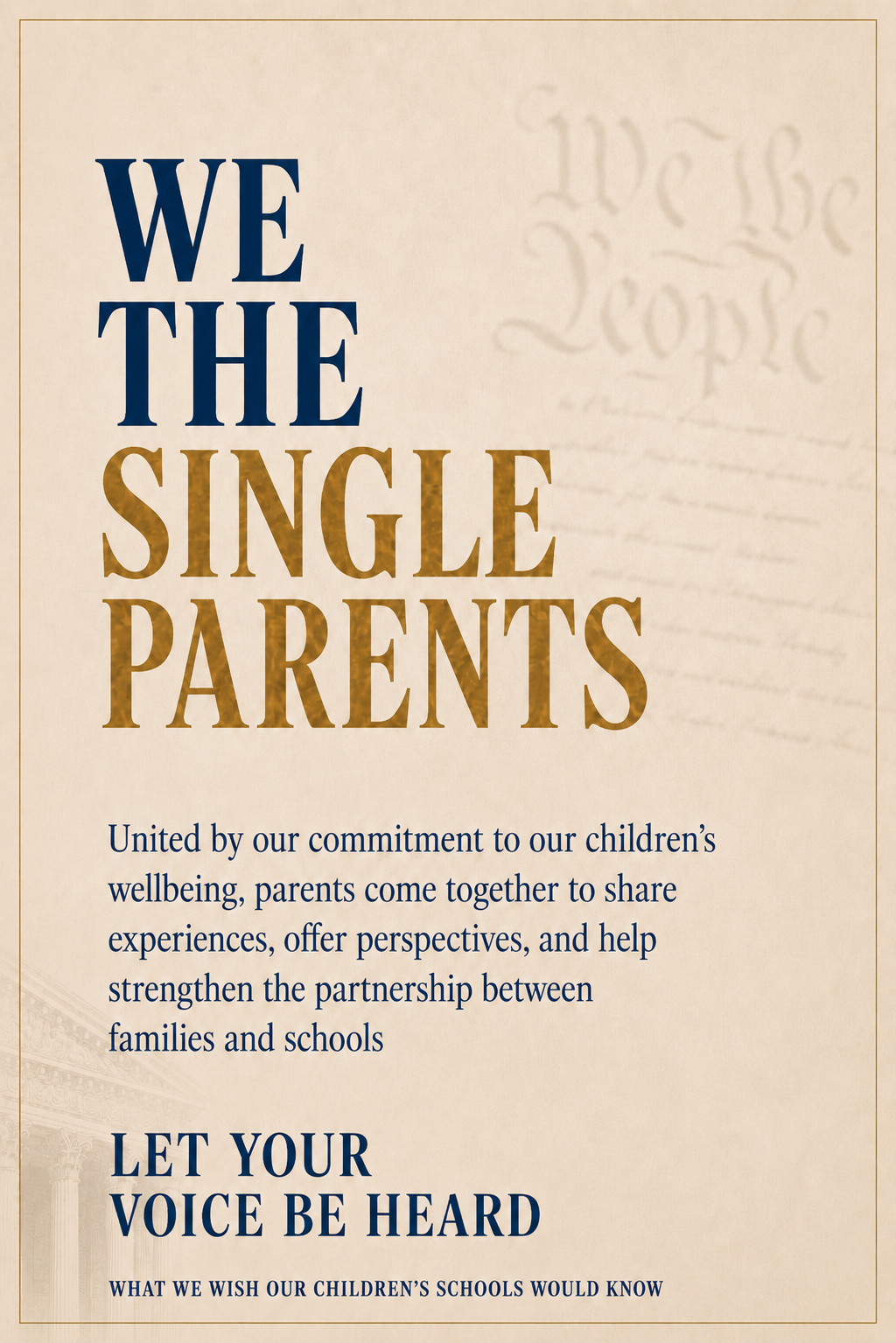 We The Single Parents — what we wish our children's schools would know